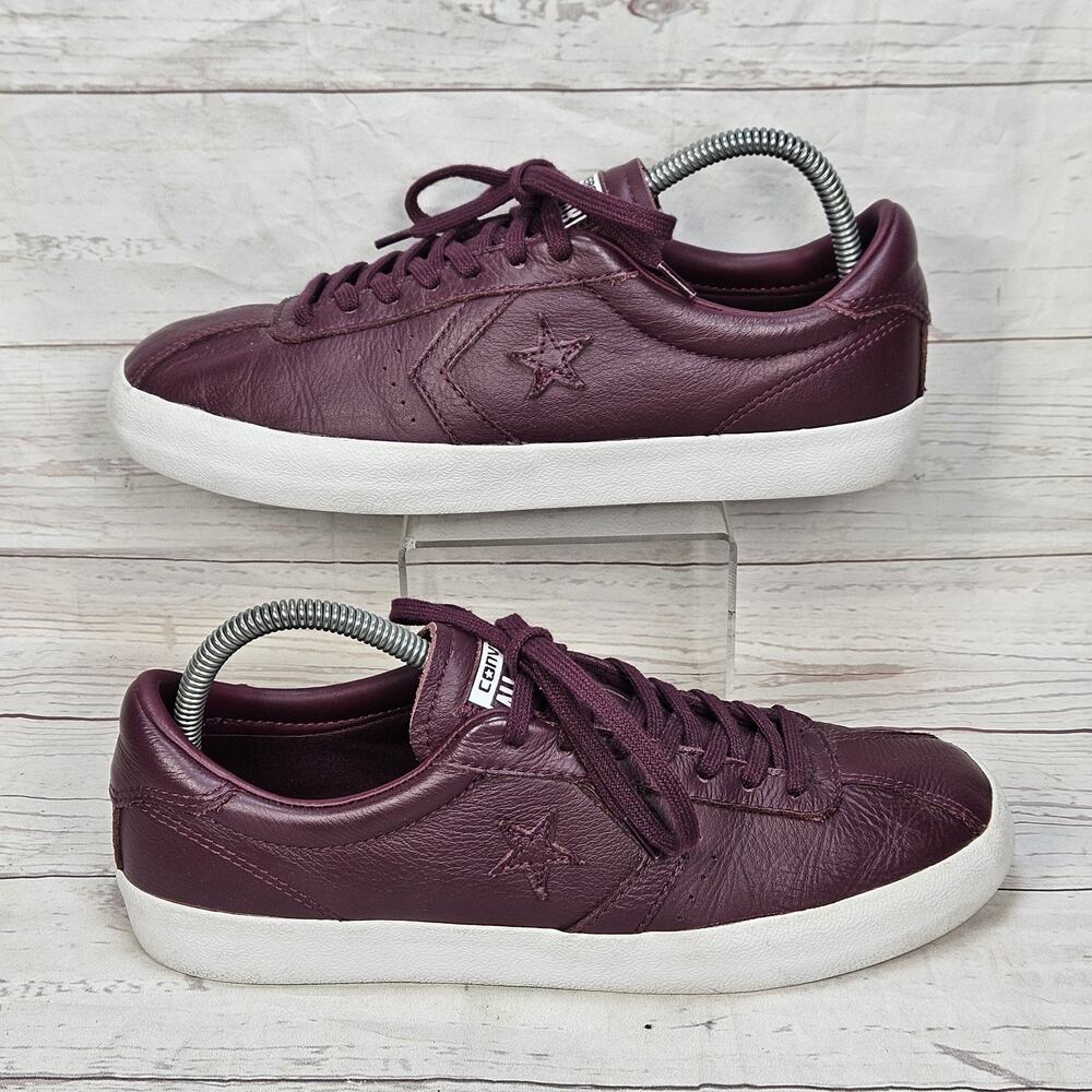 Converse Breakpoint Ox Genuine Leather Burgundy Sneakers Sz 7.5 M Sz 9 W US